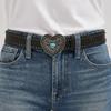 Metal Buckle Wide Waistband Punk Y2K Girl Waistband Retro PU Leather Rivet Belt  Daily