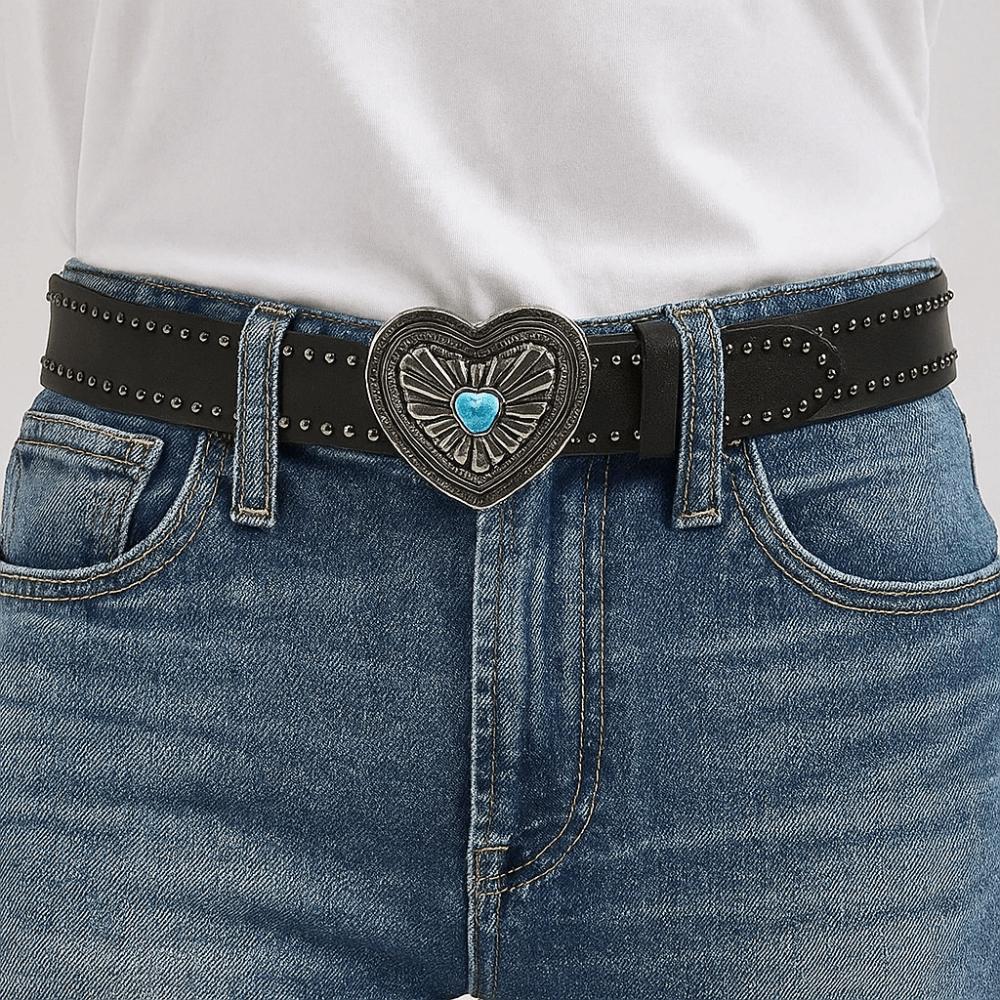 Metal Buckle Wide Waistband Punk Y2K Girl Waistband Retro PU Leather Rivet Belt  Daily