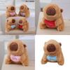 Adorable Capybara Plush Keychain Soft Toy Cuddly Animal Figure For Kids