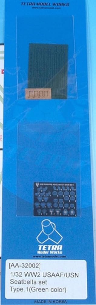 

Tetra Model Серия AA Вторая мировая война Американский ремень безопасности 1 Пластиковые детали модели AA3202 1/32 (зеленый)