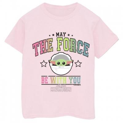 Girls The Mandalorian The Force Collegiate Cotton T-Shirt