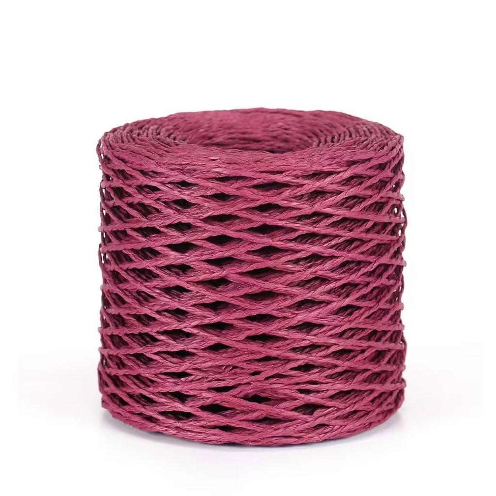 Mengchu DIY Raffia Woven Bag and Summer Straw Hat Materials 100% Cotton Thread for Hand Knitting Fancy Yarn Style
