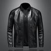 Jackets Men's Autumn and Winter Korean Trendy Stand Collar Clothes Large Size Men's Clothes Handsome Motorcycle Soft Leather Jackets