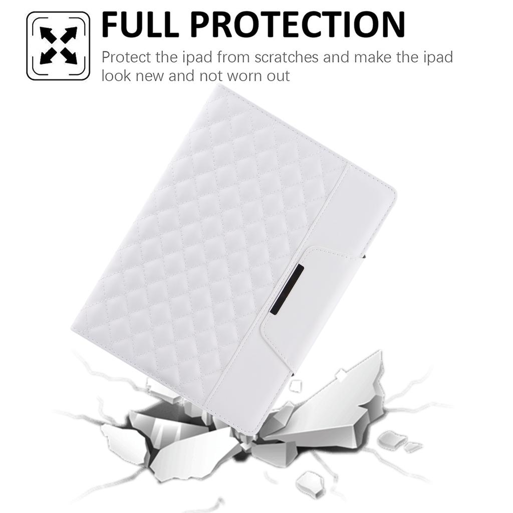 For iPad Pro 11 (2025)/11 (2024) Case Grids Leather Tablet Cover Auto Wake/Sleep Card Holder