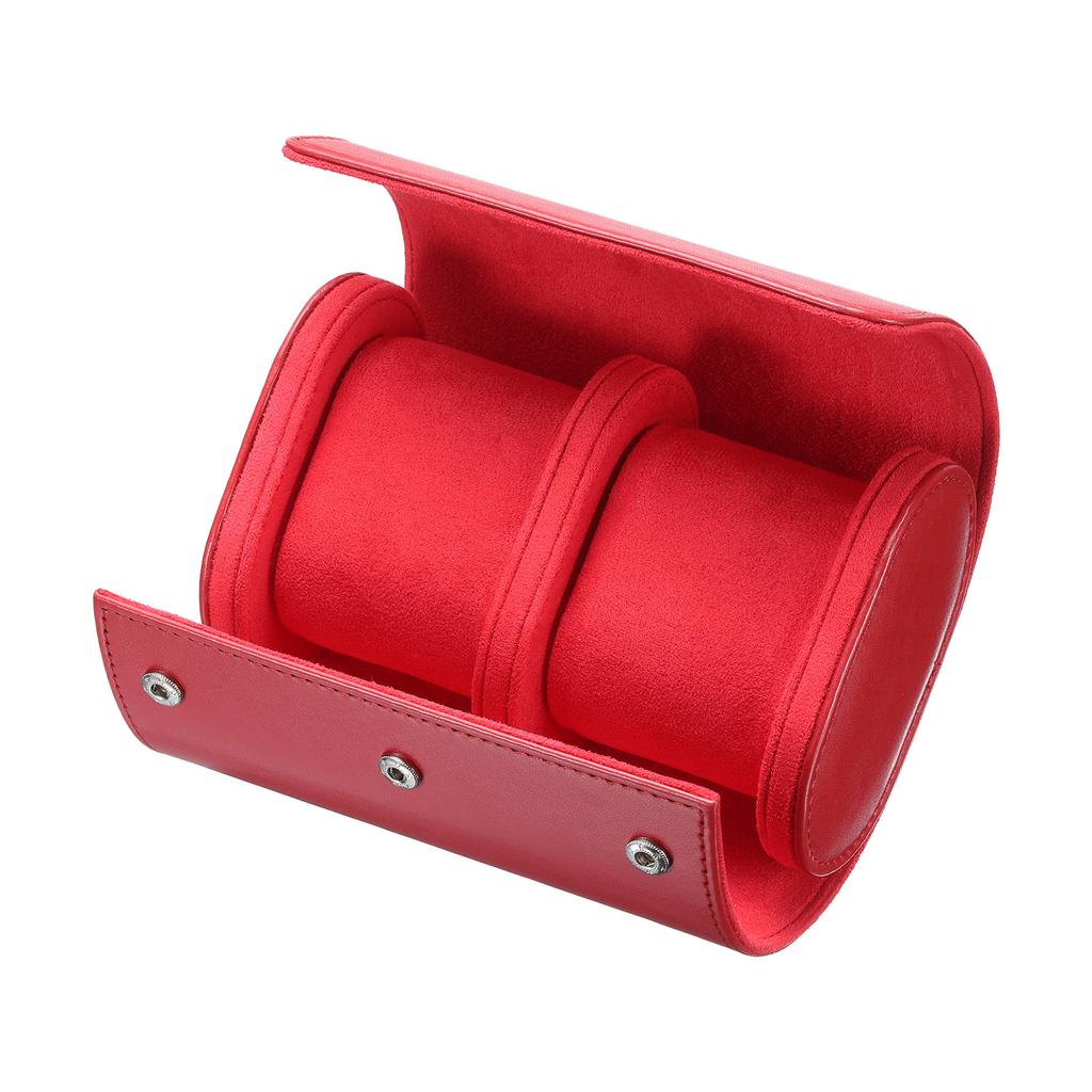 1/2/3 Slot Leather Watch Travel Case Single Watch Roll Storage Box Organizer for Men Women Watch Holding Storaging Displaying