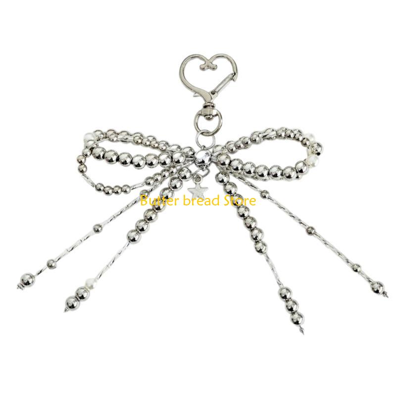 W89C Women Girls Cellphone Pendant Hanging Cord Beaded Telephone Strap Jewelry Chain