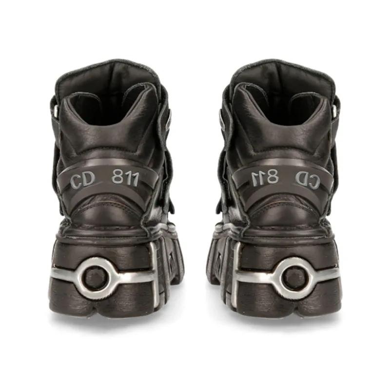 Fashion New Low Top Metal Muffin Bottom Daddy Shoes with All The Increase Punk Shoes Thick Soled Round Head Single Shoe Woman