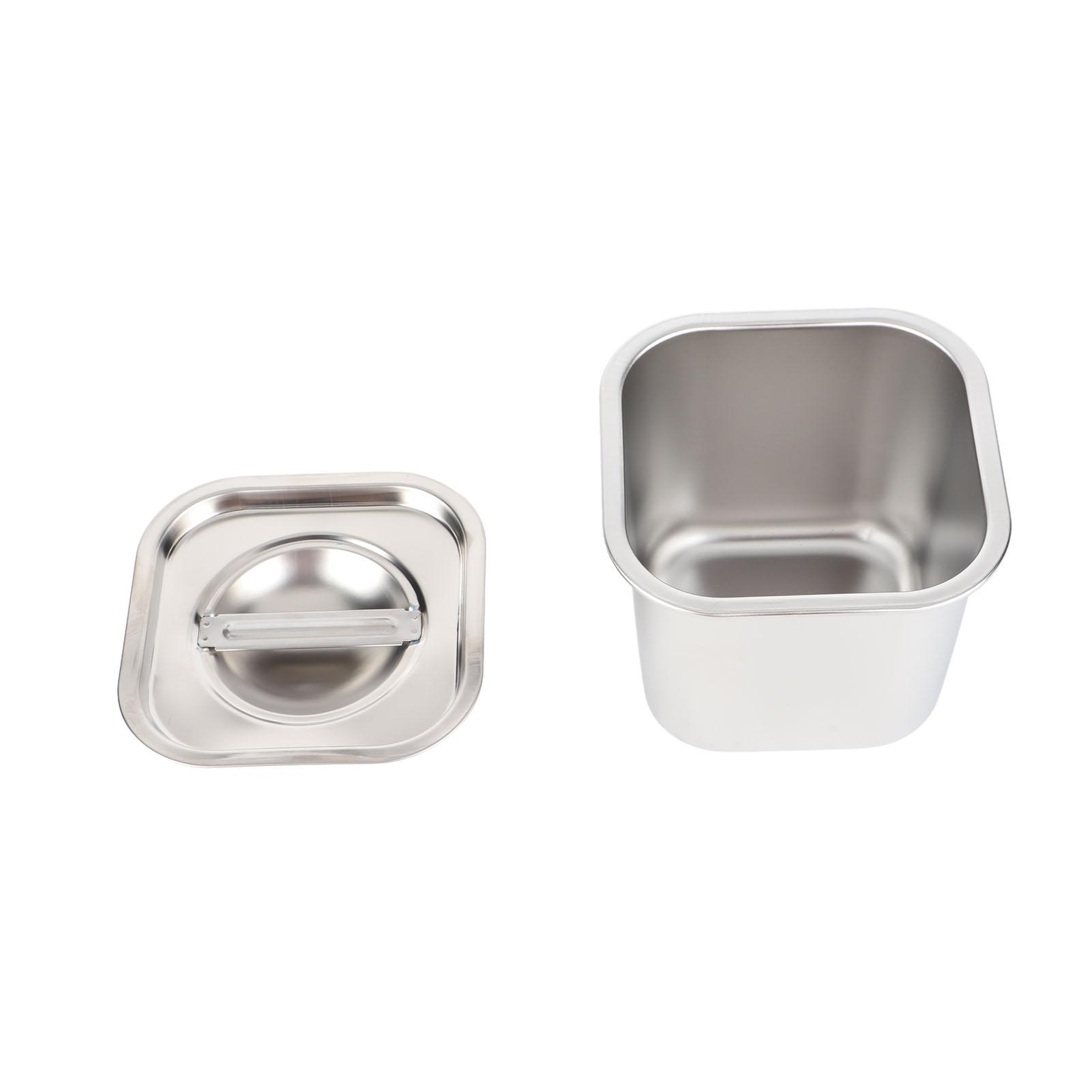 

201 Stainless Steel Seasoning Box Multi Purpose Kitchen Spice Jar Container With Lid For Spice Salt Sugar Square