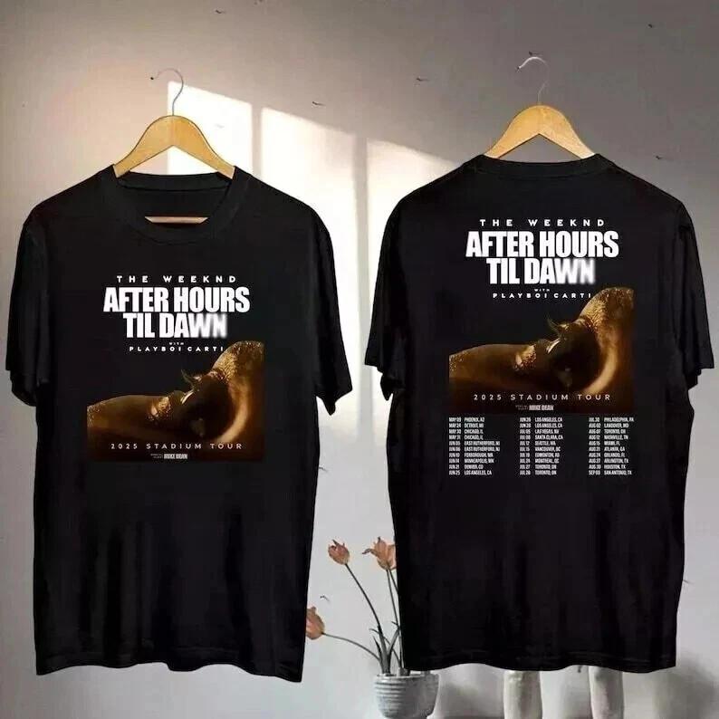 The Weeknd After Hours Til Dawn Tour 2025 Shirt The Weeknd Stadium Tour 2025 Unisex T-Shirt XXXXL