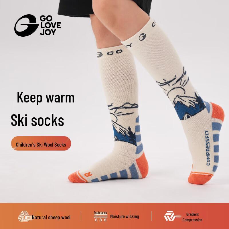 GOLOVEJOY Children s Wool Thermal Ski Socks 34-38