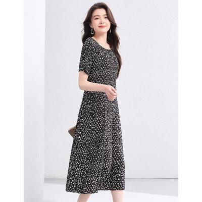 ORIGIN Women's Floral Print Pleated Midi Dress