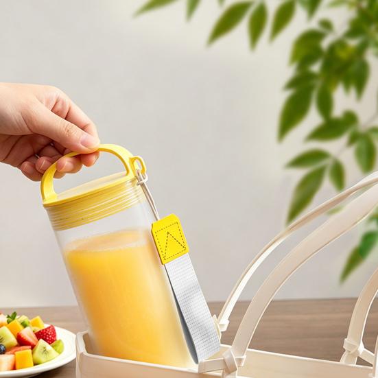 Frosted Water Bottle with Handle & Lanyard, Food Grade Clear Drinking Bottle, Leak-Proof Portable Travel Drink Soybean Milk Cup for Outdoor Gym Office