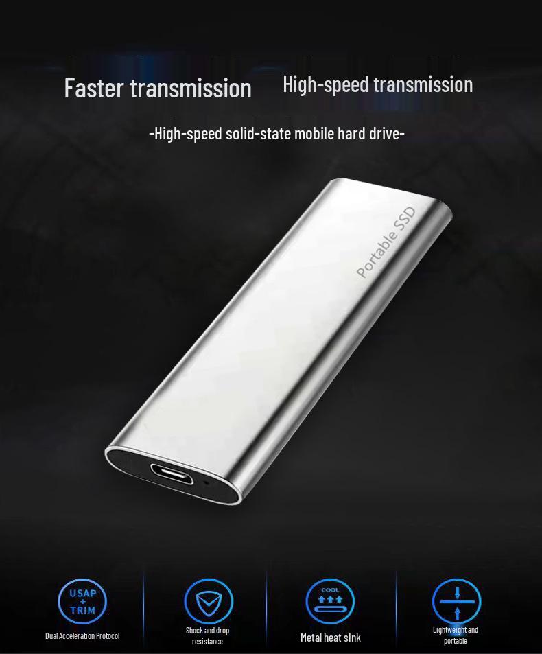 High-Speed Portable Solid State Drive SSD - Large Capacity Options: 2TB, 8TB, 16TB