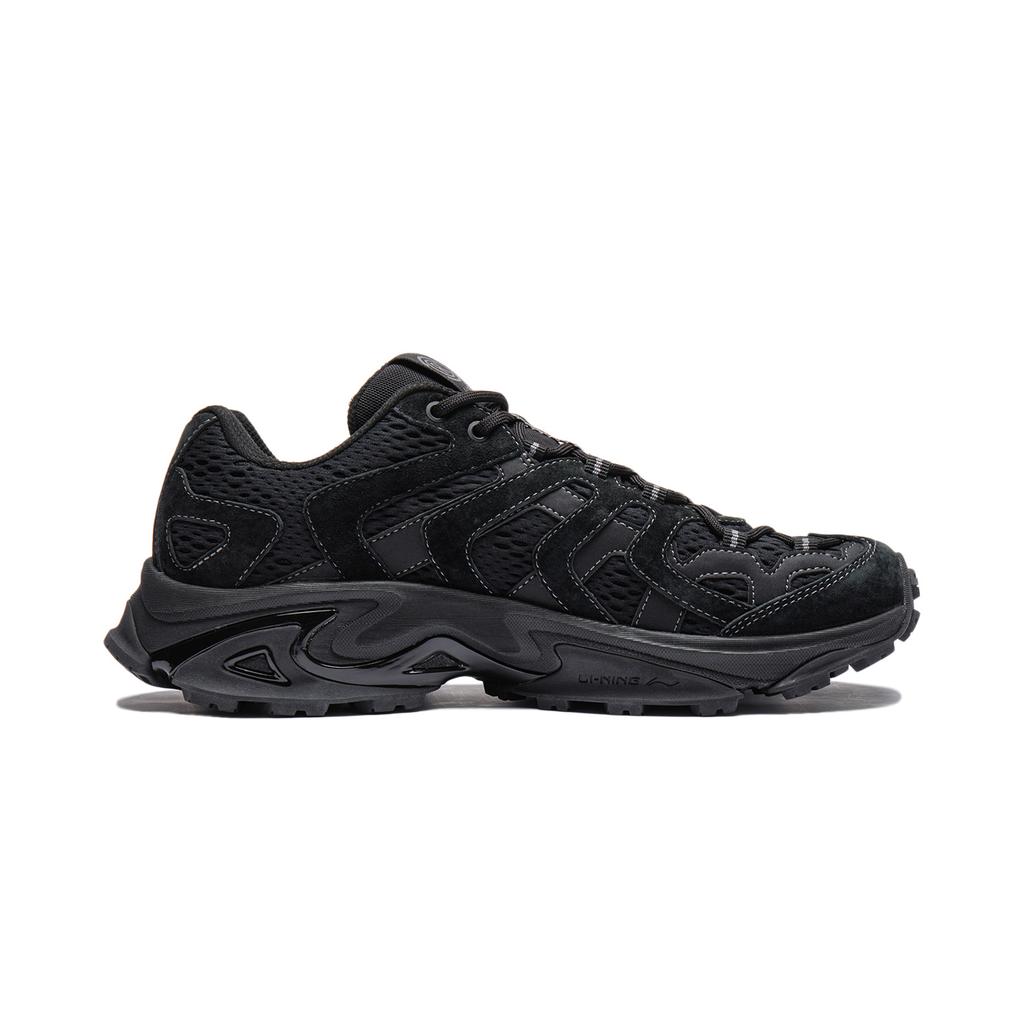 Li Ning Cat Paw CRC Comfortable Versatile Shock Absorbing Wear Resistant Low Top Casual Shoes Unisex Casual Shoes Black AZGU031-1
