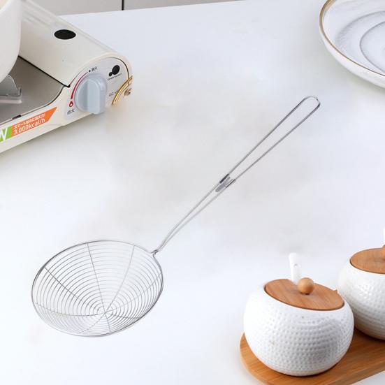 Drain Spoon Creative Anti-scalding High Temperature Resistant Useful Stainless Steel Food Strainer Scoop Home Supply