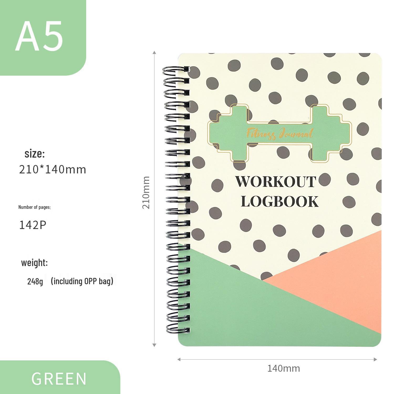 

Daolin A5 Fitness Planner: Quality Exercise and Self-Discipline Check-In Journal for Cross-Border Workouts