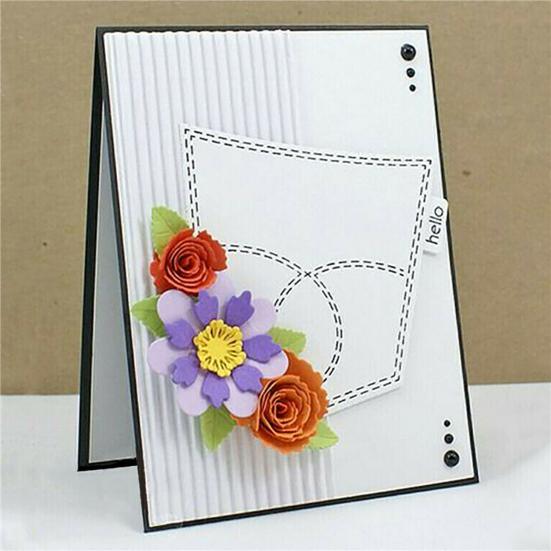 2ks/sada Forma na šablony Potřeby pro vlastní výrobu Scrabooking z uhlíkové oceli Spirálové dekorace Květina Kovová vyřezávací matrice pro domácnost