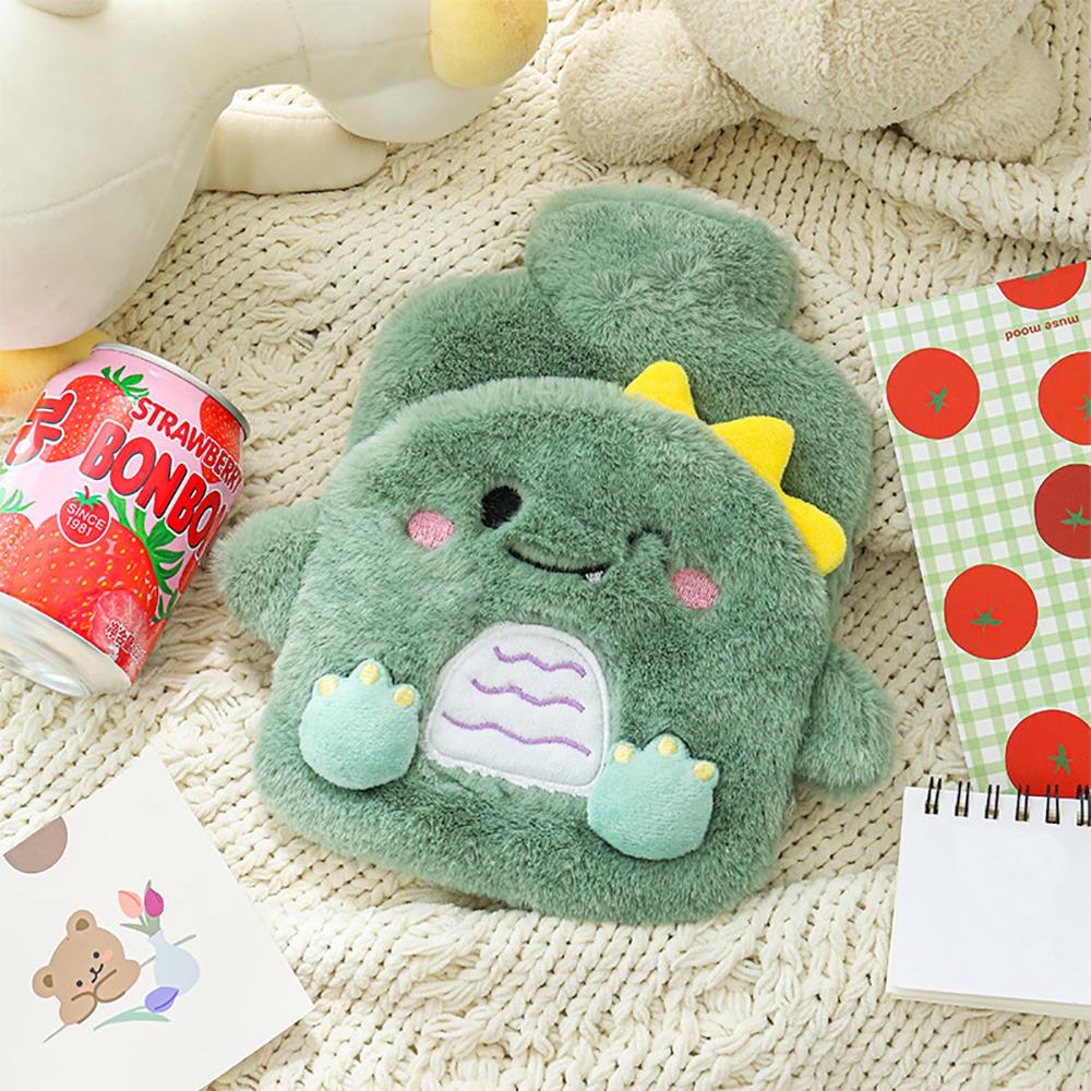 New Cartoon Rabbit Warm Bag PVC Thick Hot Water Bag Cute Plush Belly Warm Water Bag Warm Hand Feet Warmer Plush Hot Water Bottle