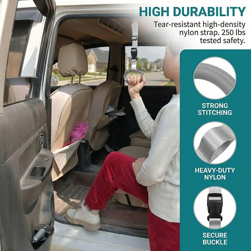 Bed Assist Strap Car Assistive Devices Adjustable Car Mobility Aids Disabled Door Handle  Elderly