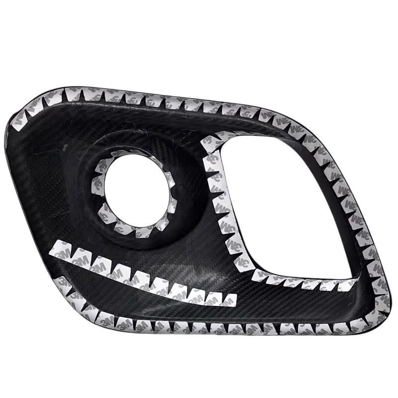 Carbon Fiber Rearview Mirror & Fog Light Grille Cover for 2017+ Fiat 500 Abarth