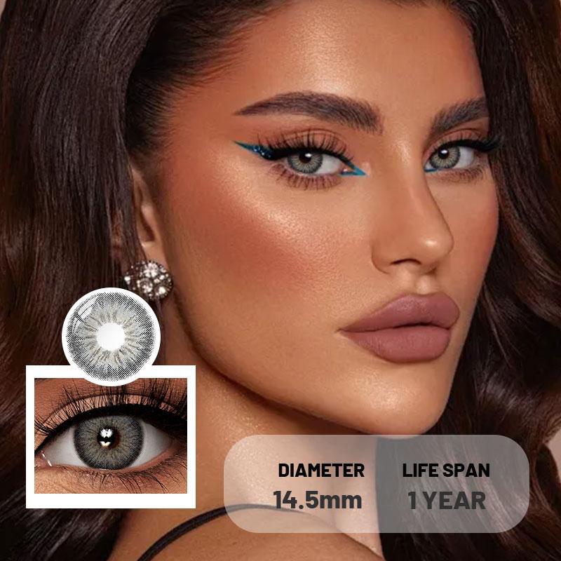 AMARA 1 Paar Farbige Kontaktlinsen Jahreslinsen Natürlicher Look Braune Augenlinsen Graue Kontakte Blaue Linsen Grüne Augenlinsen