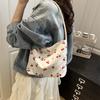 Cherry Print New Large-capacity Student Commuter Bag Niche Design Shoulder Messenger Women's Bag