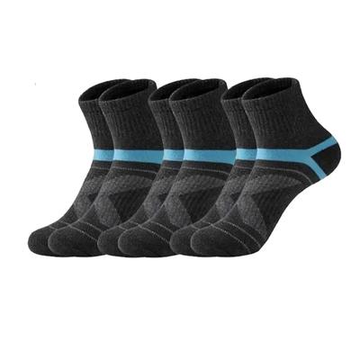 3 Pairs High Quality Men Socks Dark Grey Sports Socks Casual Soft Running Four Season Absorb Sweat Breathable Male Sock