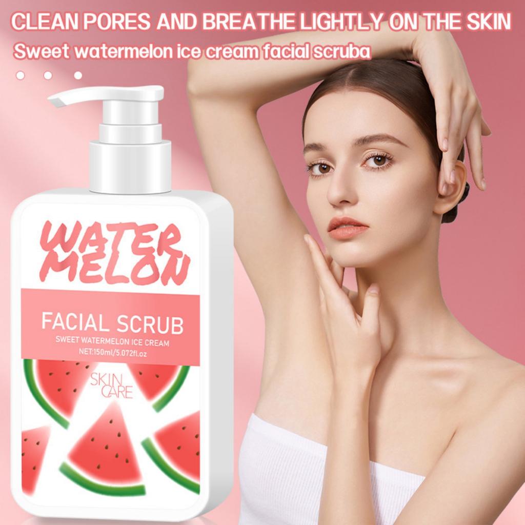 Złuszczający Peeling do Twarzy Arbuzowy Oczyszcza Pory, Martwy Naskórek, Delikatnie Nawilża