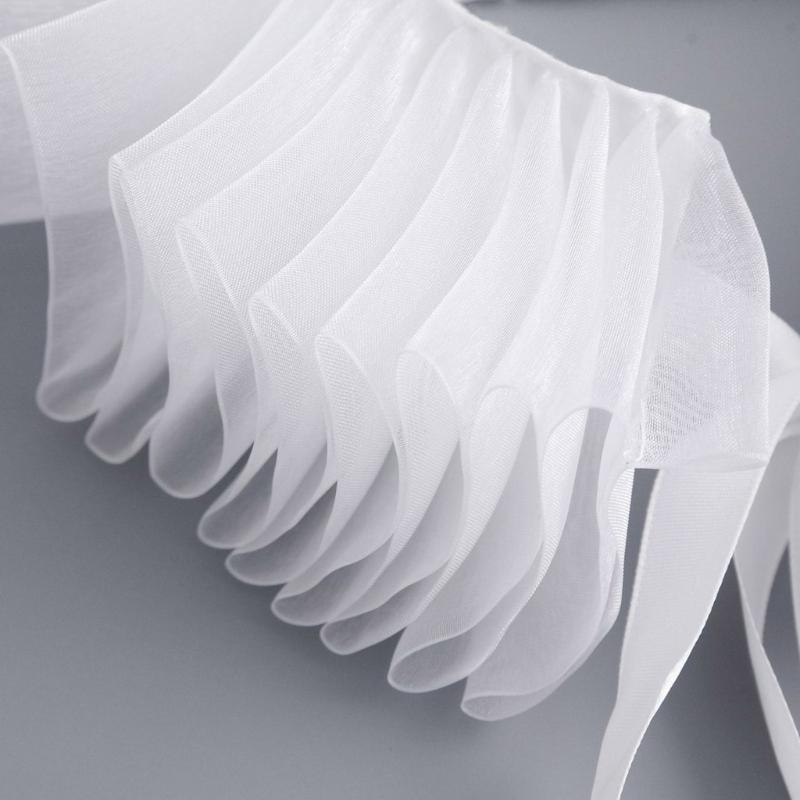 Kvinnor Viktoriansk Renässans Mesh Volang Falsk Krage Halsruff Kolonial Vävband Halsband för Halloween och Karnevaler