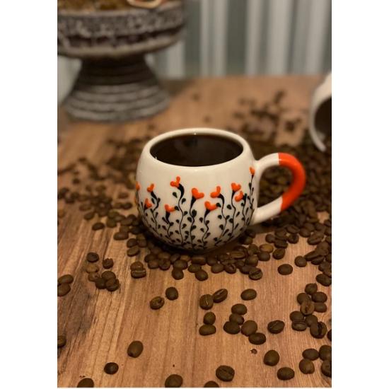 

Embossed Hand Embroidered Balloon Mug - Orange