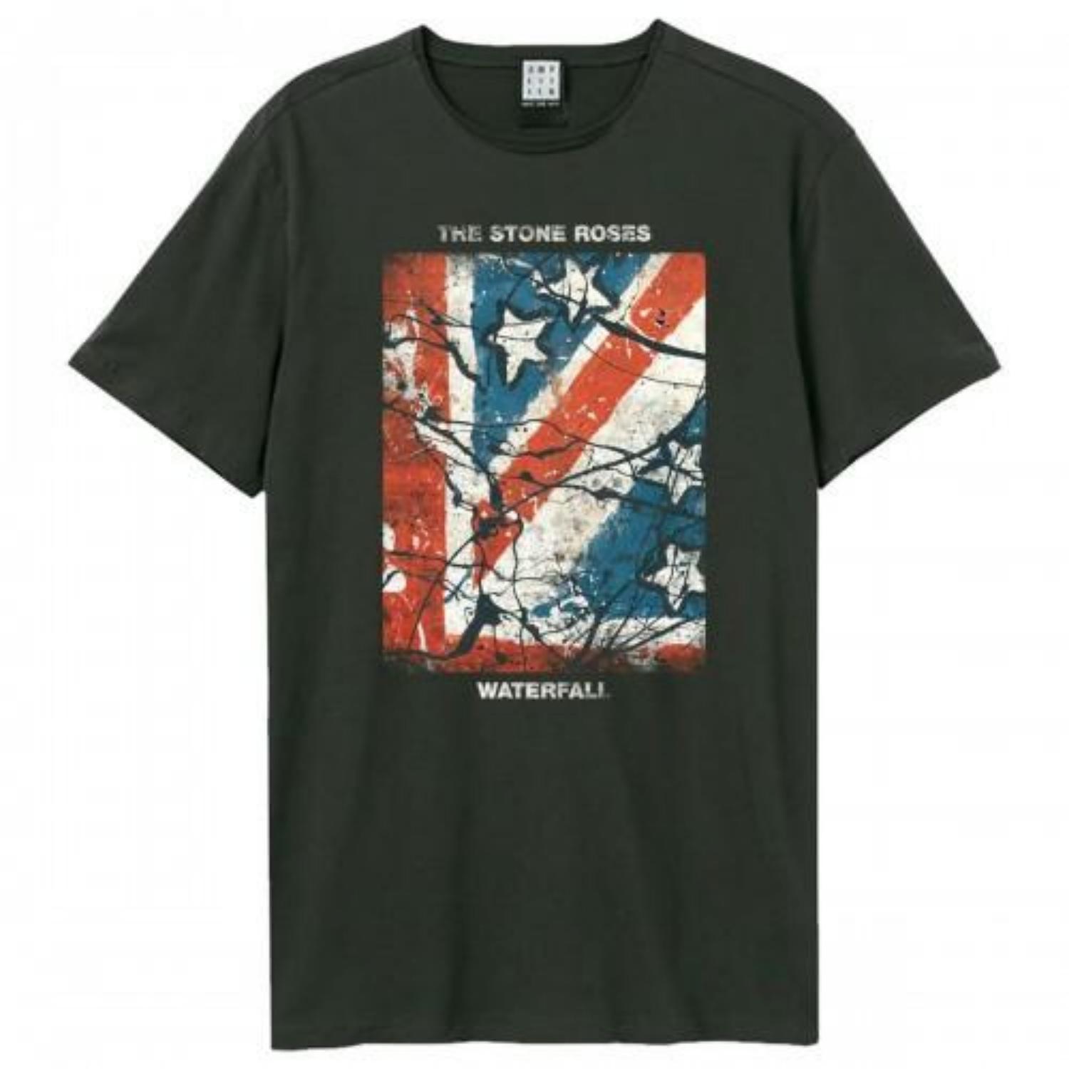 Amplified Unisex Adult Waterfall The Stone Roses T-Shirt S