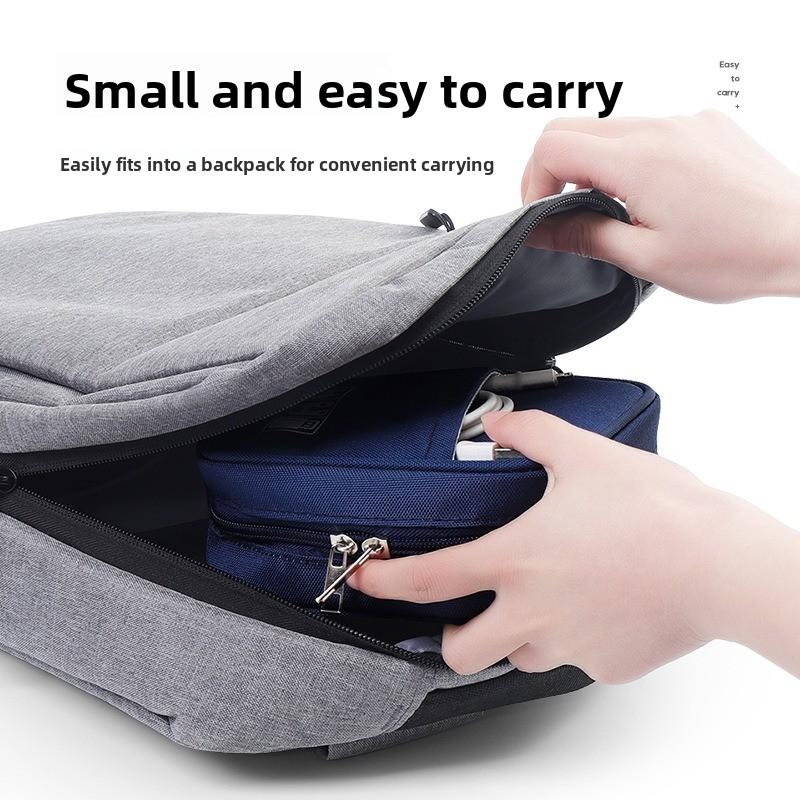 Portable Shockproof Digital Storage Bag Travel Organizer for Power Bank Data Cable Charger Earphone Multi‑Purpose Cosmetic Pouch