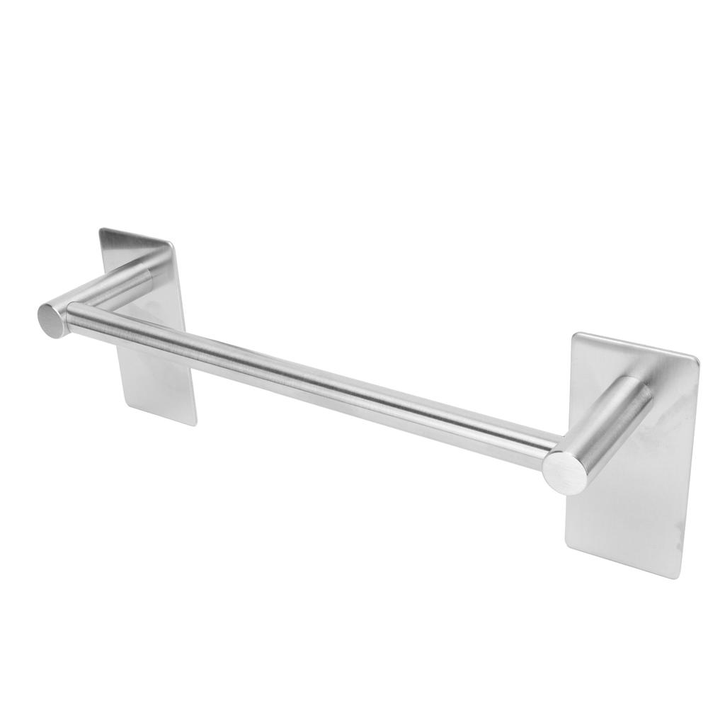 Selbstklebende Handtuchstange aus Edelstahl mit Sockel Badezimmer Küchenhandtuchhalter für Zuhause