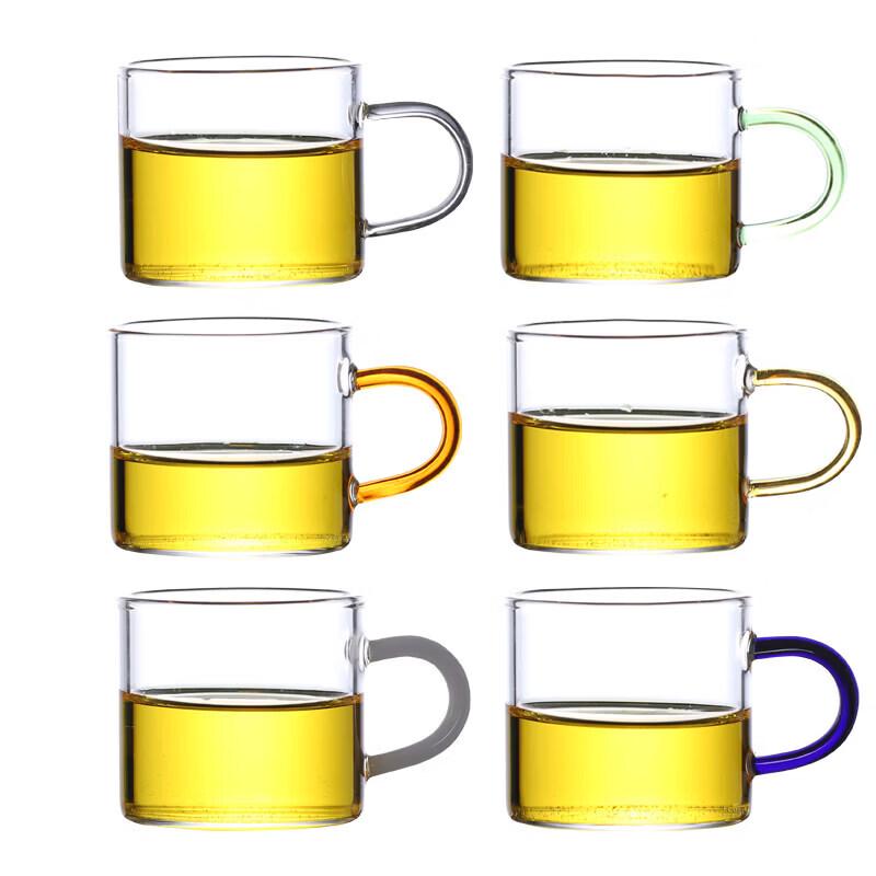 Biaoxing Heat-Resistant Glass Teacup Set (6-Pack)