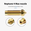 Für Elegoo Neptune 4 Plus Düse Messing Gehärteter Stahl 0,2 0,4 0,6 0,8 1,0 mm 3D-Druckerdüsen für Elegoo Neptune 4 Max Düsen