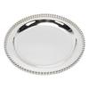 European Style Round Dessert Plate Metal Decorative Serving Tray Afternoon Tea Cake Fruit Tray Rustproof Elegant Snack
