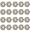 608ZZ Miniature Ball 8mm Inner Diameter X 22mm Outer Diameter X 7mm Carbon Deep Groove Ball 20 Pieces Bearings, Width, Steel, Bearings,