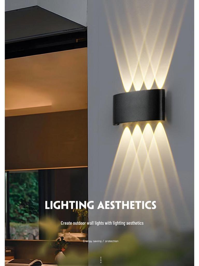 Creative Waterproof Wall Lamp for Living Rooms, Bedrooms, Hallways, and Staircases