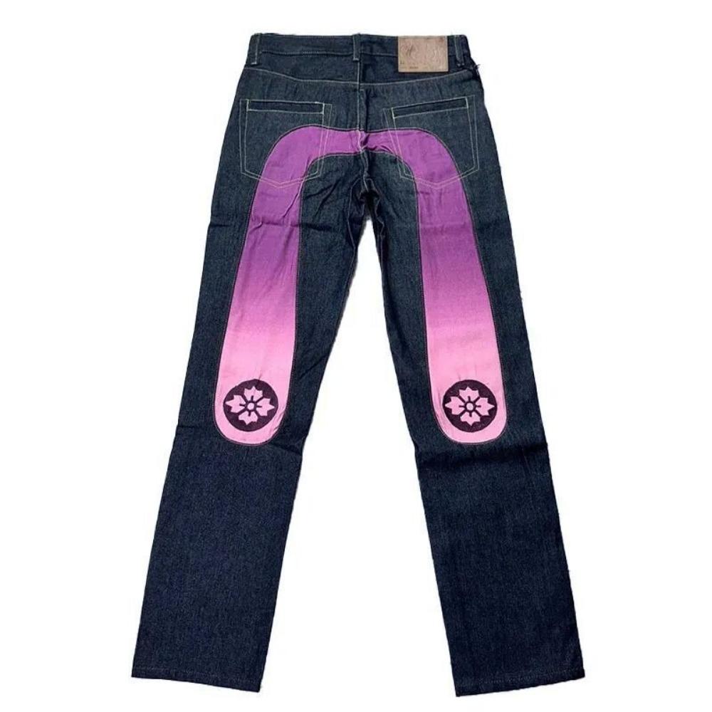 ZYLLO Street Fashion Jeans Harajuku Y2K New Hip Hop Straight Leg Pants