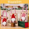 Adorable Cartoon Style Christmas Gnome Burlap Tote Bags For Holiday Gift Giving