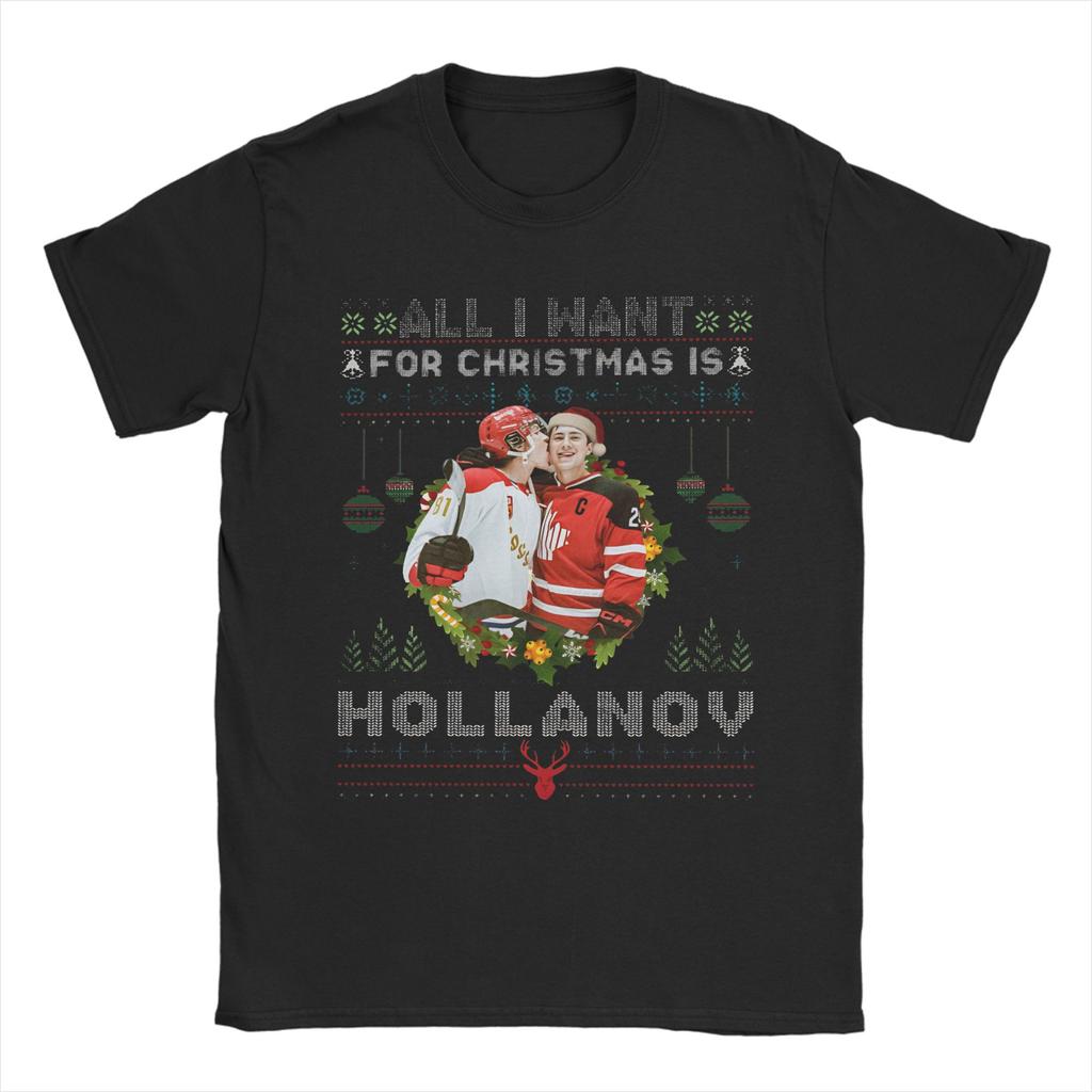 T-shirt Stampata Shane Hollander Heated Rivalry Hudsoned Williams per Unisex 100% Cotone Maglietta a Maniche Corte