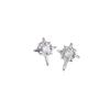 Polaris Magnetic Stud Earrings: No-Piercing, Unisex Hip Hop Ear Clips, Trendy Jewelry for Men & Women