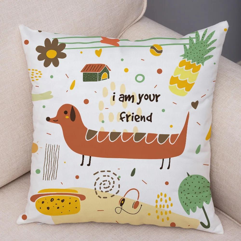 Cute Cartoon Animal Decorative Pillowcase Office Living Room Car Ornaments Home Pillowcase
