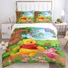 Winnie Pooh Piglet Adventure Print 3Pcs Bedding Setduvet Cover With 2 Bedropillowcase Home Birthday Gift
