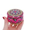 1Pcs Tinplate Candy Box Cookie Case Home Decor Festive Drum-Shaped Supplies