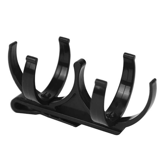 

Зажим для мяча для гольфа Простой в использовании Легко зажимается Пластиковые зажимы для клюшек для гольфа Аксессуары для гольфа чёрный