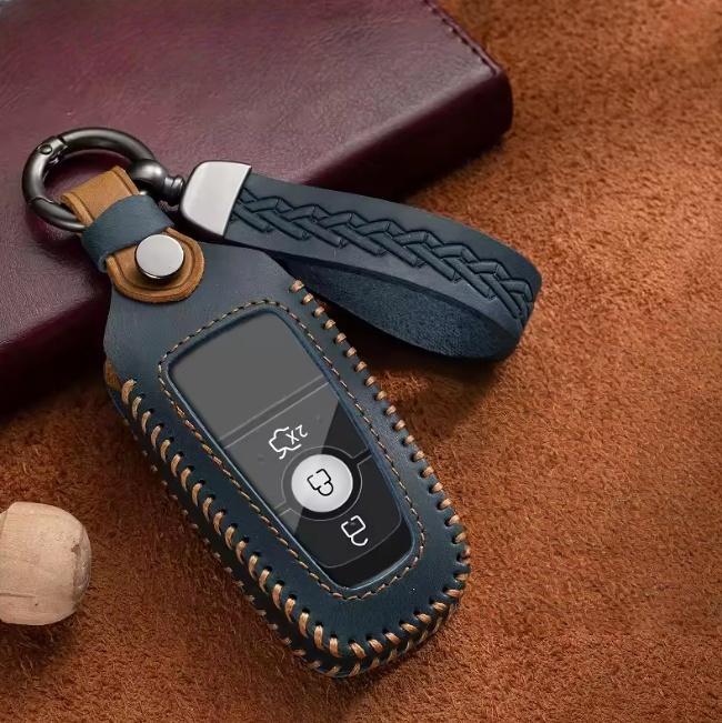 Car Key Case Full Cover for Ford Fusion Mustang Explorer F150 F250 F350 EcoSport Edge S-MAX Ranger Lincoln Mondeo