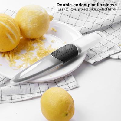 Lemon Grater Citrus Zester Shredder Tool Effortlessly Non-slip Handle Cheese Ginger for Home Kitchen