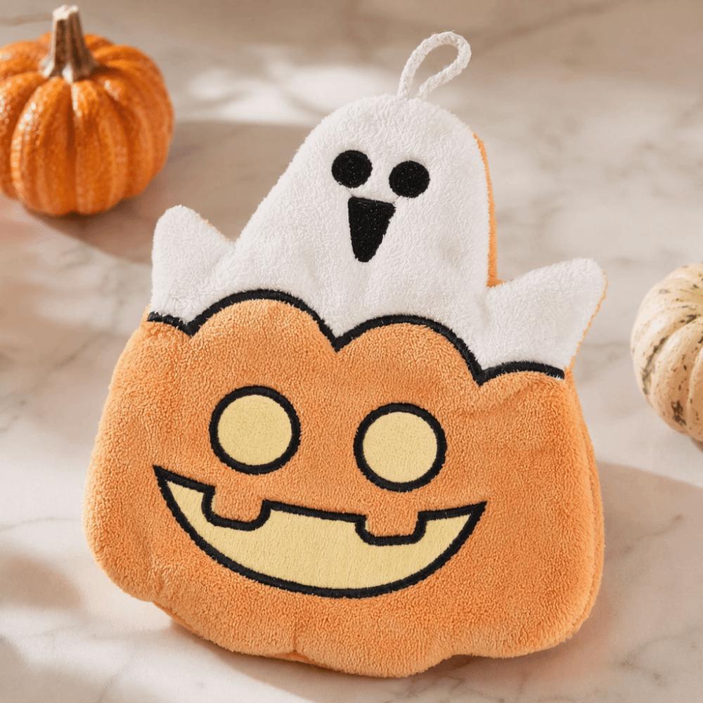 Ultra Absorbent Pumpkin Hand Towels Coral Fleece Ghost Pirate Towel Bathroom Decor