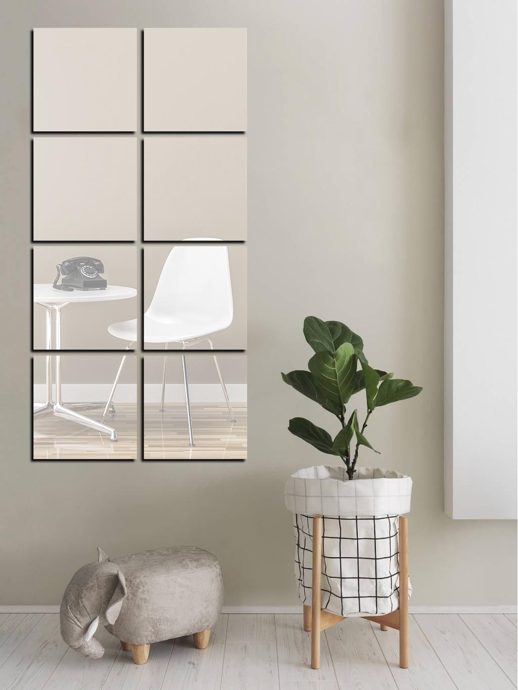 

Квадратные акриловые зеркальные настенные наклейки - самоклеящиеся 3D-наклейки для украшения ванной комнаты 40x40cm square (1 piece)